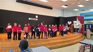 students performing a MLK tribute